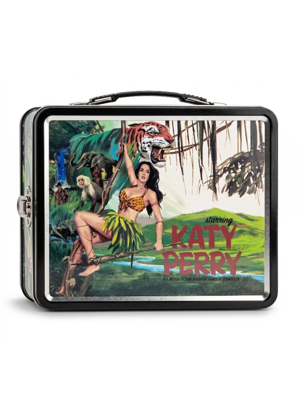 Katy Perry Collectible 2013 Prism Roar JUNGLESCOPE tin Lunchbox